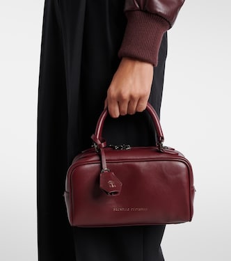 Sac Boston Explorer Small en cuir | Brunello Cucinelli