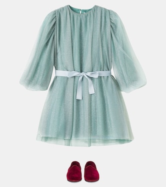 Belted embellished tulle dress | Il Gufo