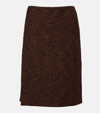 Wool-blend midi skirt | Gucci