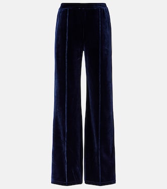 Monaco Freya high-rise velour sweatpants | The Upside
