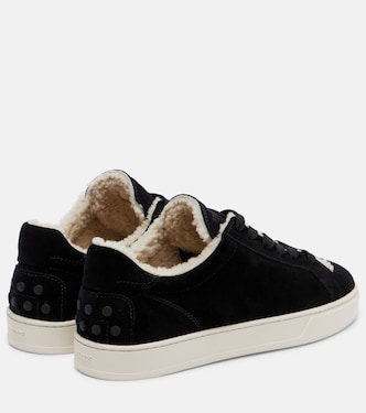 Sneakers Cassetta aus Veloursleder mit Shearling | Tod's
