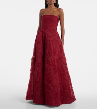 Abito lungo Willow in mesh | Rebecca Vallance