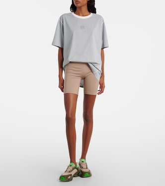 x On embroidered striped T-shirt | Loewe