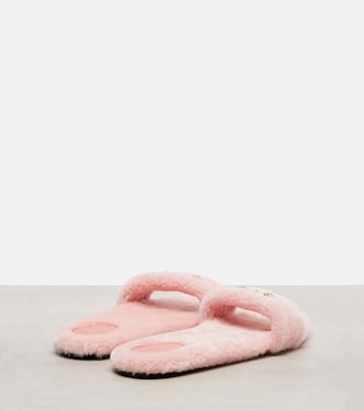 Siaga Horsebit shearling slides | Gucci