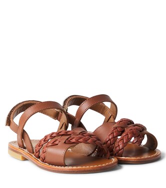 Liza braided leather sandals  | Bonpoint