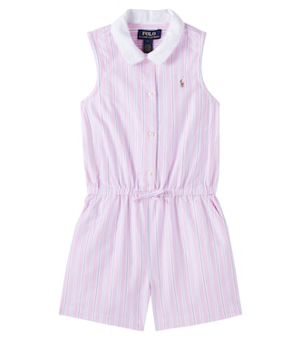 Striped cotton oxford playsuit | Polo Ralph Lauren Kids