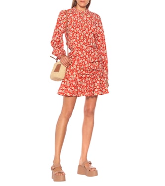 Blusa Reba a stampa in seta stretch | Veronica Beard