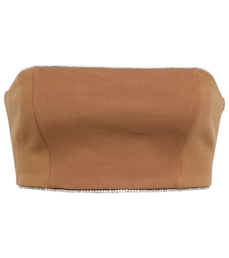 Lilies embellished bandeau top | Staud