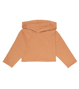 Maddy cropped cotton jersey hoodie | Molo