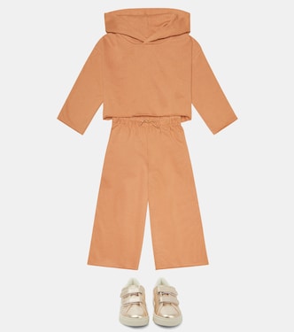 Maddy cropped cotton jersey hoodie | Molo