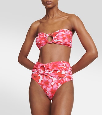 Carlotta printed bandeau bikini top | Alexandra Miro