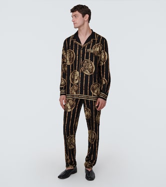 Bedrucktes Hemd aus Seiden-Twill | Dolce&Gabbana
