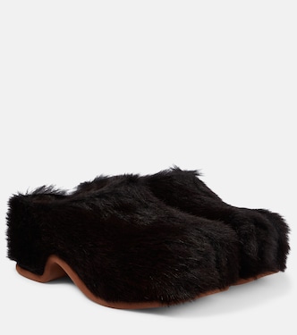 Zoccoli in pelliccia sintetica | Dries Van Noten