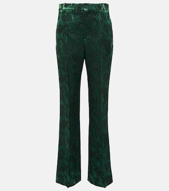 Pantalon en jacquard de laine et soie | Chloé