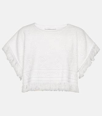 Cotton terry crop top | Zimmermann
