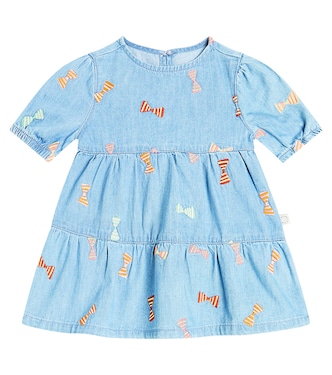 Abito di jeans con fiocco | Stella McCartney Kids