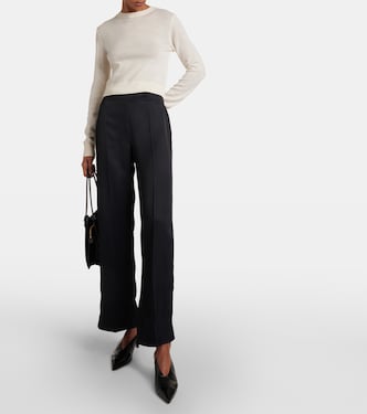 Pantalones anchos de tiro alto | Jil Sander