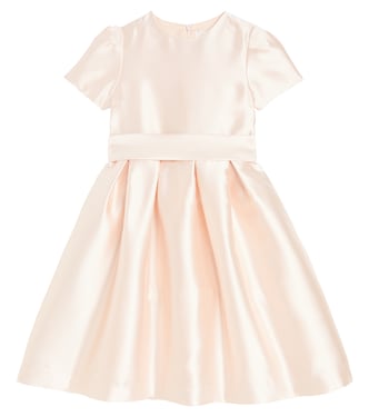 Bow-detail satin dress | Il Gufo