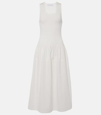 White Label - Abito midi Malia in popeline | Proenza Schouler