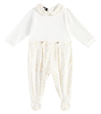 Baby - Tutina Barocco in jersey | Versace Kids