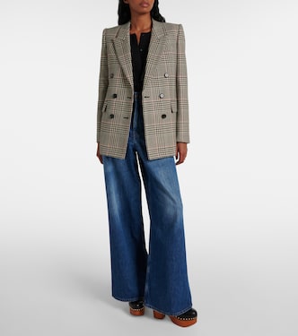 Double-breasted checked wool blazer | Chloé
