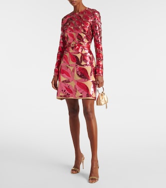 Diana sequined tulle minidress | Elie Saab
