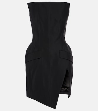 Vestido bustier de crepé | Mugler
