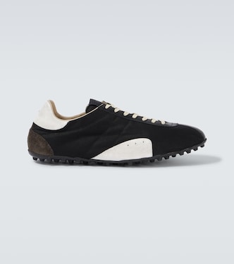 Sprinters drill and leather sneakers | Maison Margiela