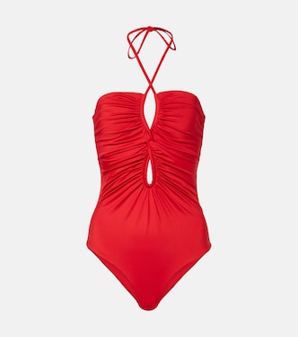 Coral Reef gathered swimsuit | Johanna Ortiz