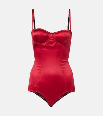 Body in raso di misto seta | Dolce&Gabbana