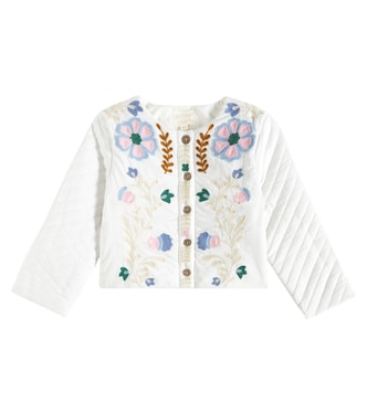 Bestickte Jacke Orisha aus Baumwoll-Voile | Louise Misha