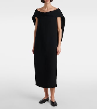 Robe midi Anitas en laine mélangée | The Row