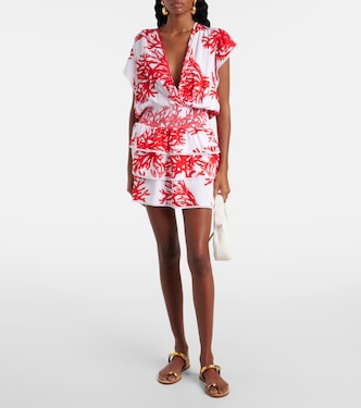 Jess printed tiered minidress | Melissa Odabash