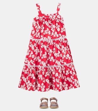 Floral tiered cotton dress | Fábula