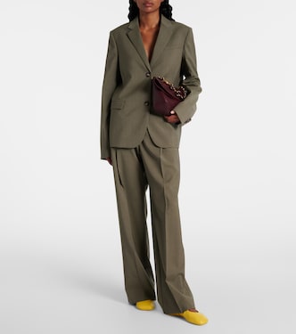 High-rise wool wide-leg pants | Loewe