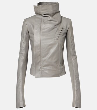 Leather biker jacket | Rick Owens