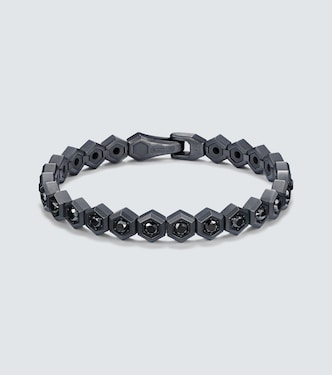 Pulsera Hex de titanio con diamantes | David Yurman