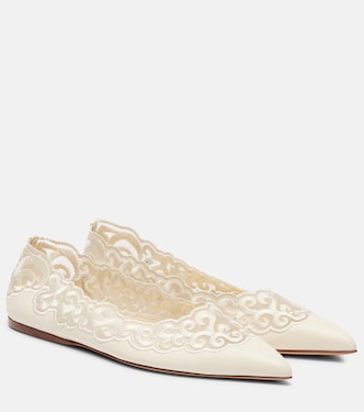 Ziva embroidered leather ballet flats | Gabriela Hearst
