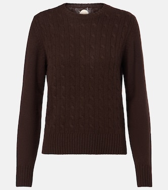 Cable-knit cashmere-blend sweater | Jardin des Orangers