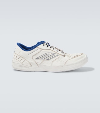 Zapatillas Hamptons de piel con efecto desgastado | Balenciaga