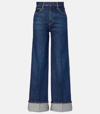 The Cuffed Wide high-rise wide-leg jeans | Frame