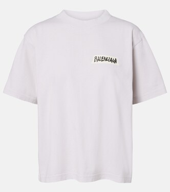 Logo cotton jersey T-shirt | Balenciaga