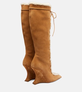 Nina 105 suede knee-high boots | Paris Texas