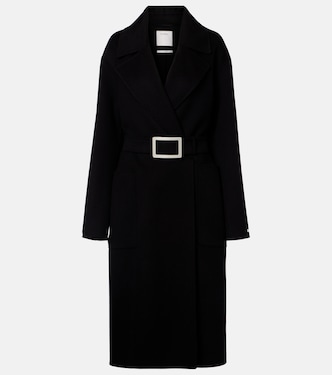 Belted virgin wool wrap coat | Sportmax