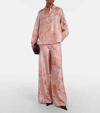 Weite Hose Zirlo aus Seiden-Twill | Max Mara