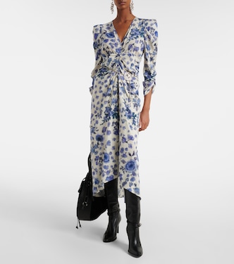 Midikleid Albini aus einem Seidengemisch | Isabel Marant