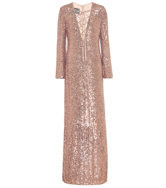 Verzierte Robe mit Pailletten | Monique Lhuillier