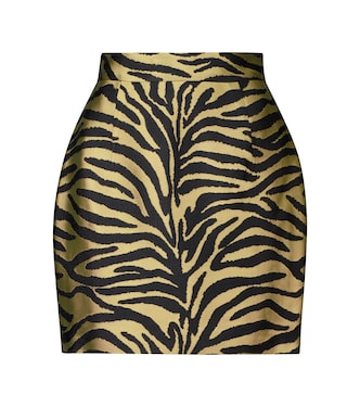 Eiko zebra-print jacquard miniskirt | Khaite