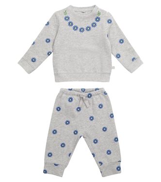 Baby - Tuta in cotone con ricamo | Stella McCartney Kids