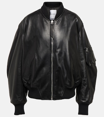 Anja leather bomber jacket | The Attico